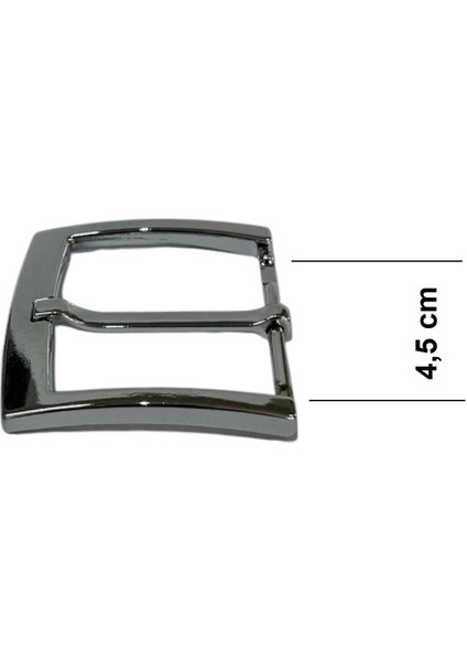 Kemer Tokası 4,5 cm Krom Nikel 1 Adet (Leathercraft, Deri Hobi)