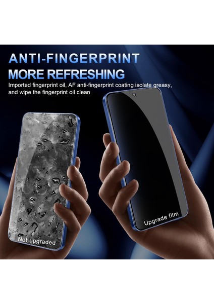 Samsung Galaxy S25 Plus Hayalet Ekran Koruyucu Cam Tam Kapatan Gizli Tamperli Cam 5d Parlak Privacy Glass
