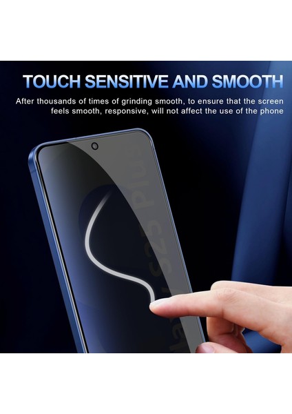 Samsung Galaxy S25 Plus Hayalet Ekran Koruyucu Cam Tam Kapatan Gizli Tamperli Cam 5d Parlak Privacy Glass