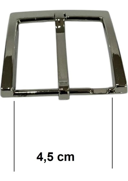 Kemer Tokası 4,5 cm Bej Nikel 1 Adet (Leathercraft, Deri Hobi)