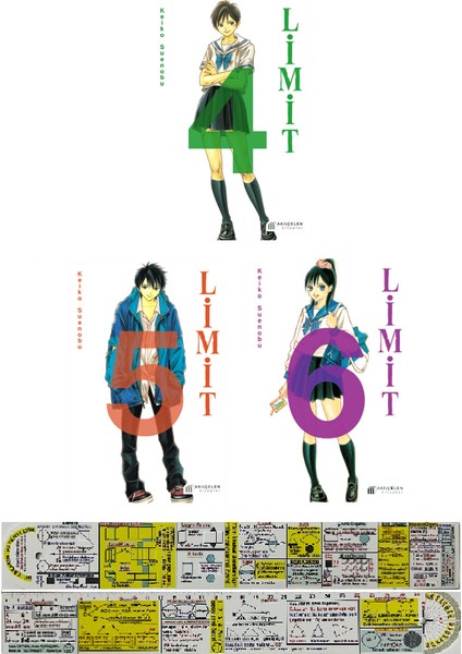Limit 4-5-6. Ciltler Manga Seti - Keiko Suenobu - Matematik Öğreten Cetvel