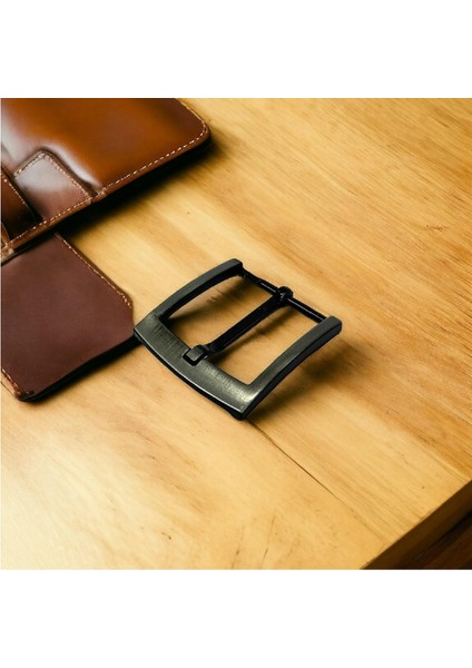 Kemer Tokası 4,5 cm Siyah Silme 1 Adet (Leathercraft, Deri Hobi)