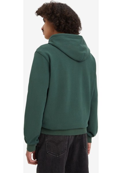 New Original Erkek Yeşil Kapüşonlu Hoodie A4916-0004