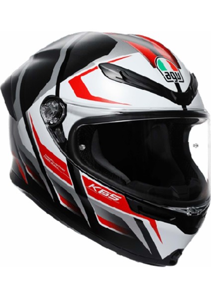 Kask/k6 S Mplk Karve Mat Black White Red Configuration - Xl