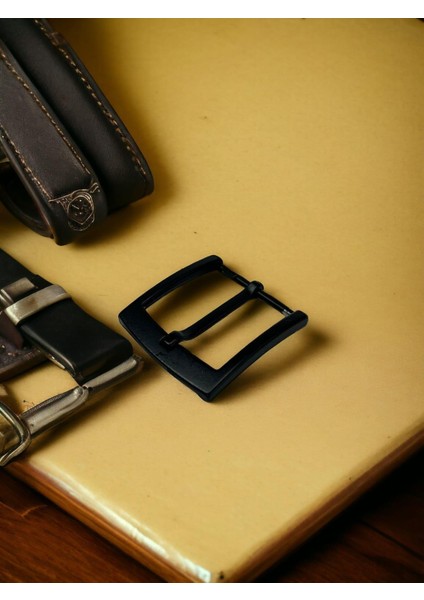 Kemer Tokası 4,5 cm Siyah Boyalı 1 Adet (Leathercraft, Deri Hobi)