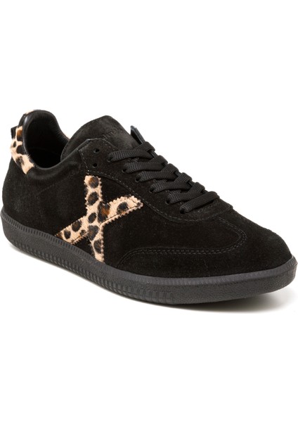 Kadın Sneaker ( Günlük) RC-25Y-088-M-VADE John May Siyah Süet-Leopar