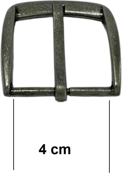 Kemer Tokası 4 cm 1 Adet Gümüş (Leathercraft, Deri Hobi)