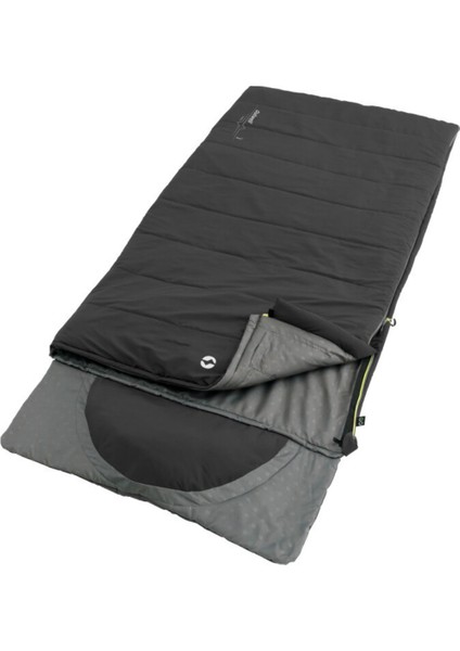 Contour Black Yazlık ve Kışlık Taraflı -13°c 1500GR Geniş Uyku Tulumu Siyah Sağ Fermuar