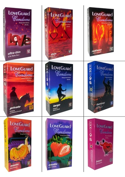 Condoms 9'lu Set 108 Adet