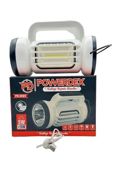 Çift Işıklı Güneş Enerjili Solar Şarjlı Kamp El Feneri Lambası fırsatları