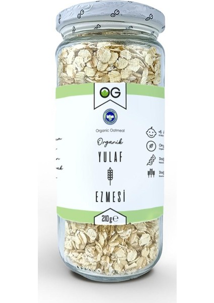 Og Natural Organik Yulaf Ezmesi 210GR