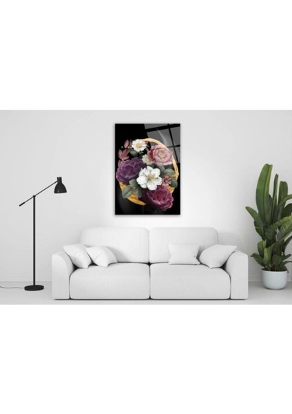 Çiçek Cam Tablo modelleri