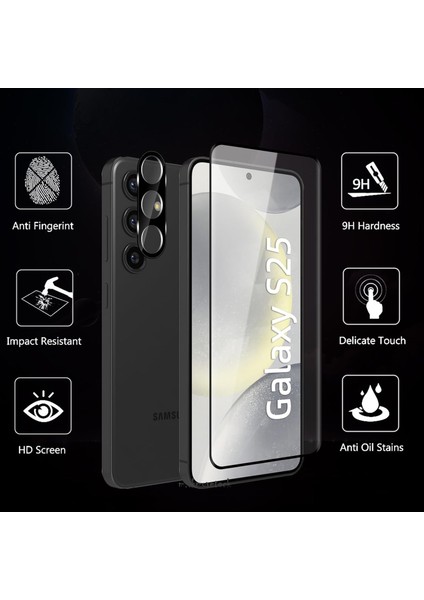 Samsung Galaxy S25 Uyumlu Tam Kapatan Şeffaf Esnek Seramik Kırılmaz Nano Cam Ekran Koruyucu modelleri