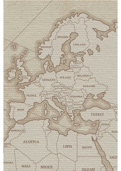 - Duvar Örtüsü / Halısı Vintage Kanvas Kumaş Dünya HARITASI-3956 fiyatları