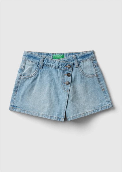 Unıted Colors Of Benetton Kız Çocuk Şort 4DW2C9030