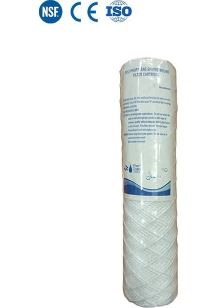 Arıtma Nsf, Iso Belgeli 10 Inç Iplik 5 Micron Sediment Ip Filtre. modelleri