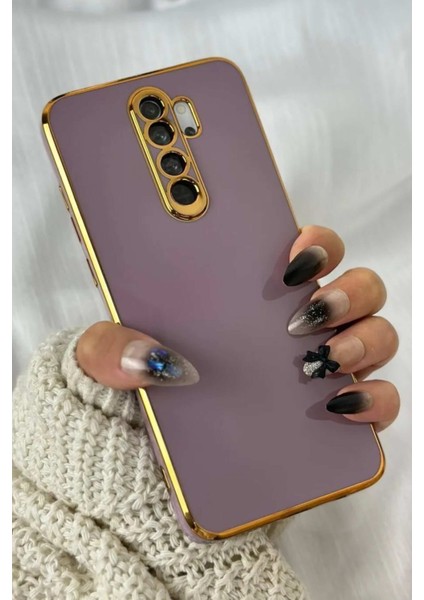 Gold Kenarlı Silikon Galaxy A15 Kılıf