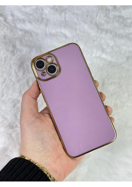 Gold Kenarlı Silikon iPhone 14 Kılıf