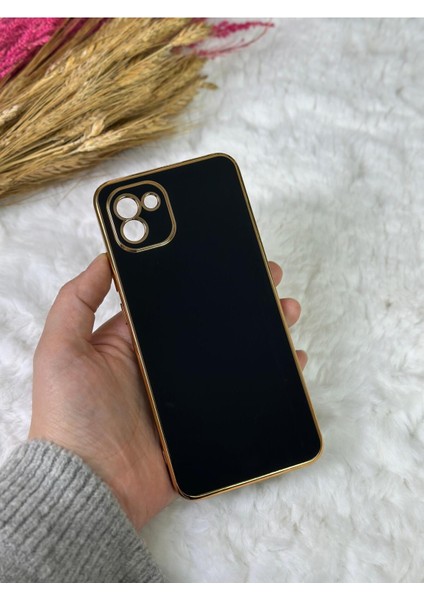 Gold Kenarlı Silikon Galaxy A03-KILIF