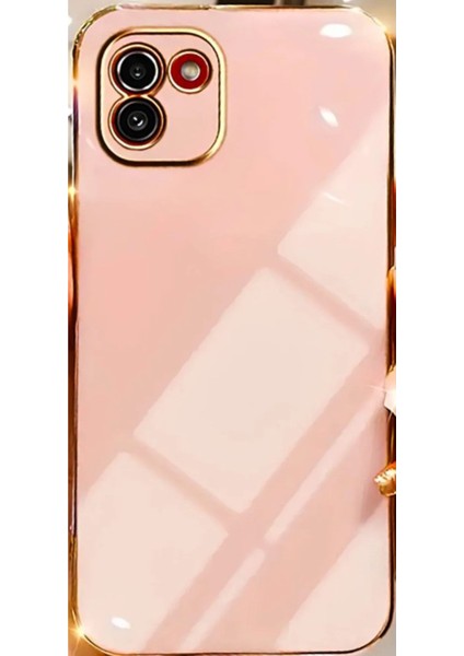 Gold Kenarlı Silikon Galaxy A03-KILIF