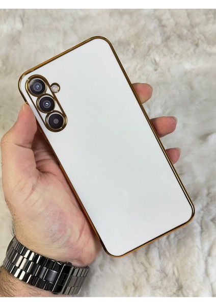 Gold Kenarlı Silikon Galaxy S23-PLUS-KILIF