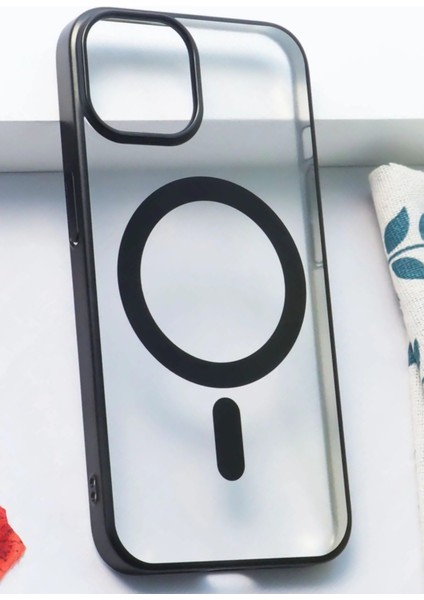 Mat Tasarımlı Magsafe iPhone 15 Pro Max Kılıf