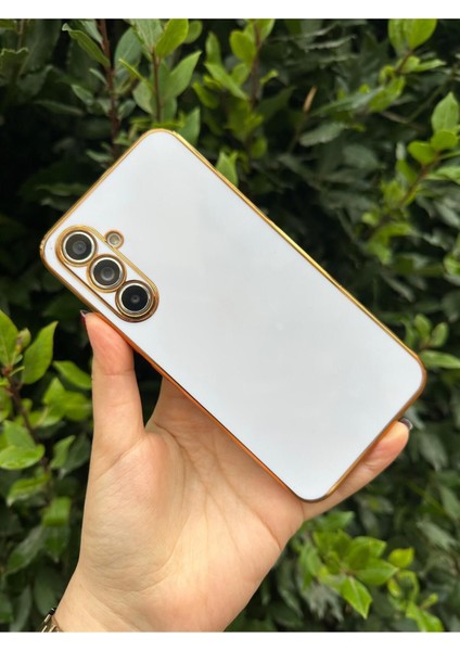 Gold Kenarlı Silikon Galaxy A54 Kılıf