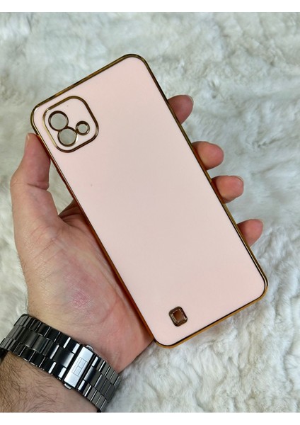 Gold Kenarlı Silikon Realme C11 Kılıf