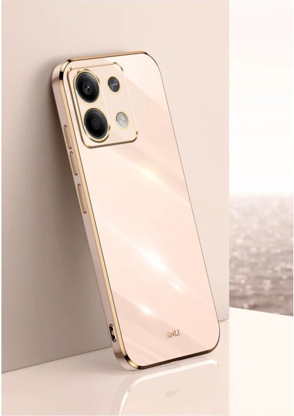 Gold Kenarlı Silikon Redmi Note 13 Pro 5g Kılıf