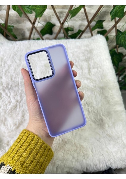 Buzlu Kamera Çıkıntılı Silikon Redmi Note 12 Pro 5g Kılıf