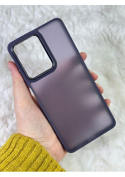 Buzlu Kamera Çıkıntılı Silikon Redmi Note 12 5g Kılıf