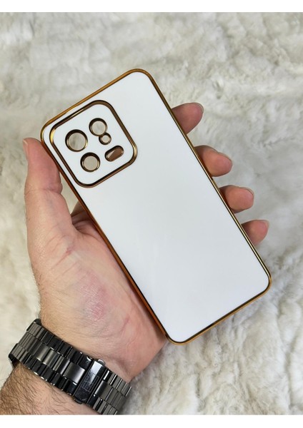 Gold Kenarlı Silikon Mi 13 Kılıf