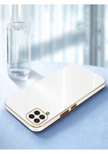 Gold Kenarlı Silikon Galaxy A22-KILIF