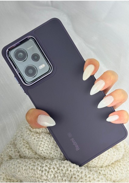 Buzlu Kamera Çıkıntılı Silikon Redmi Note 12 Pro Plus Kılıf
