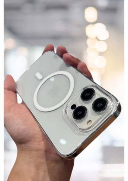 Şeffaf Magsafe Özellikli iPhone 15 Kılıf