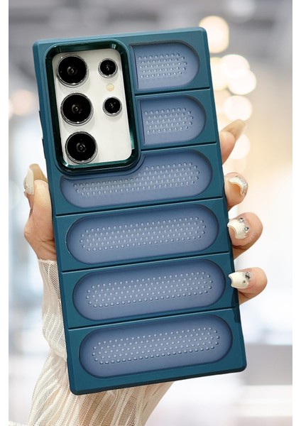 Havalandırma Delikli Metal Detaylı Samsung S24 Ultra Kılıf