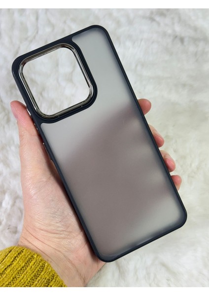 Buzlu Kamera Çıkıntılı Silikon Redmi 12C Kılıf