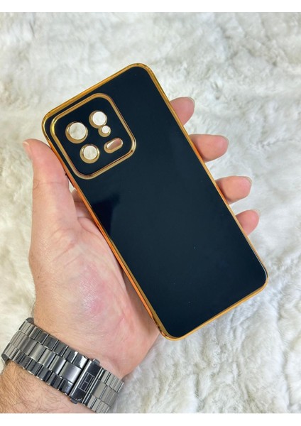 Gold Kenarlı Silikon Mi 13 Kılıf