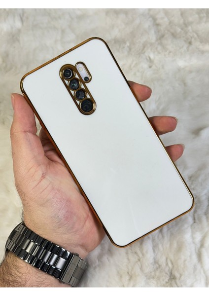 Gold Kenarlı Silikon Redmi 9 Kılıf
