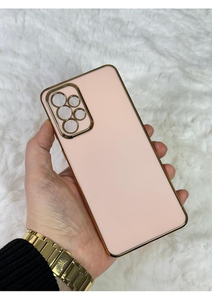 Gold Kenarlı Silikon Galaxy A33 Kılıf