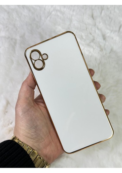 Gold Kenarlı Silikon Galaxy A04 Kılıf