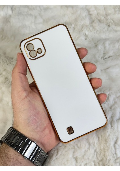 Gold Kenarlı Silikon Realme C11 Kılıf