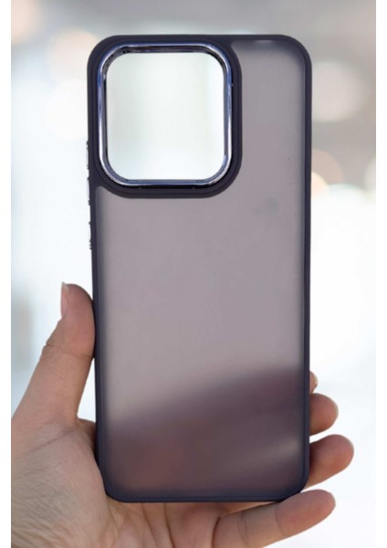 Buzlu Kamera Çıkıntılı Silikon iPhone 15 Pro Max Kılıf