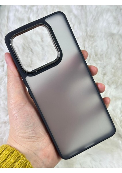 Buzlu Kamera Çıkıntılı Silikon Redmi 10C Kılıf