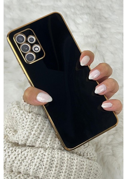 Gold Kenarlı Silikon Galaxy A13 Kılıf
