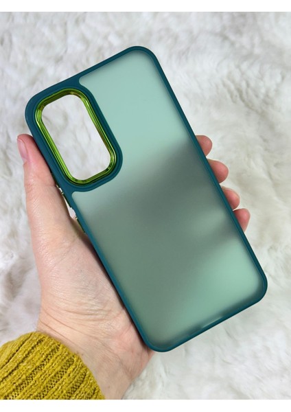 Buzlu Kamera Çıkıntılı Silikon A54 Kılıf