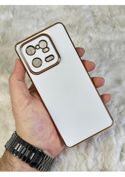 Gold Kenarlı Silikon Mi 13 Pro Kılıf
