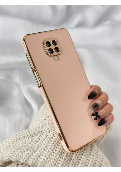 Gold Kenarlı Silikon Redmi Note 9 Pro - 9s Kılıf