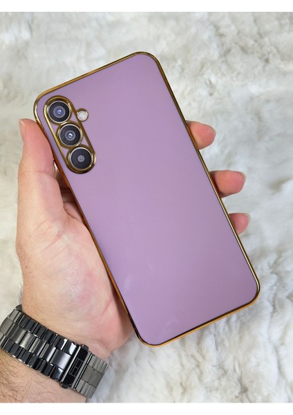 Gold Kenarlı Silikon Galaxy S23-PLUS-KILIF