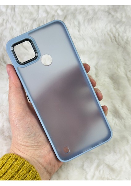 Buzlu Kamera Çıkıntılı Silikon Realme C21Y Kılıf